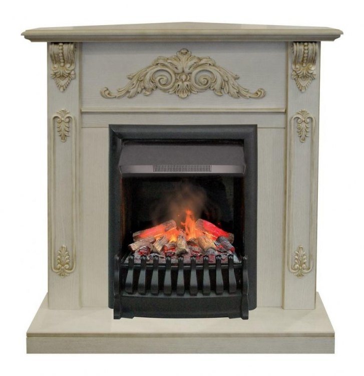 Электрокамин RealFlame Anita corner WT (g) с Oregan 3D