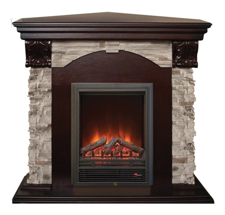 Электрокамин RealFlame Dublin Rock Corner STD/EUG AO с  Eugene