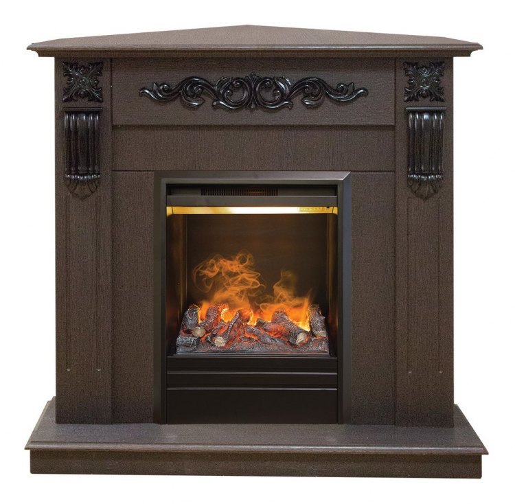 Электрокамин Dominica Corner DN c очагом 3D Olympic