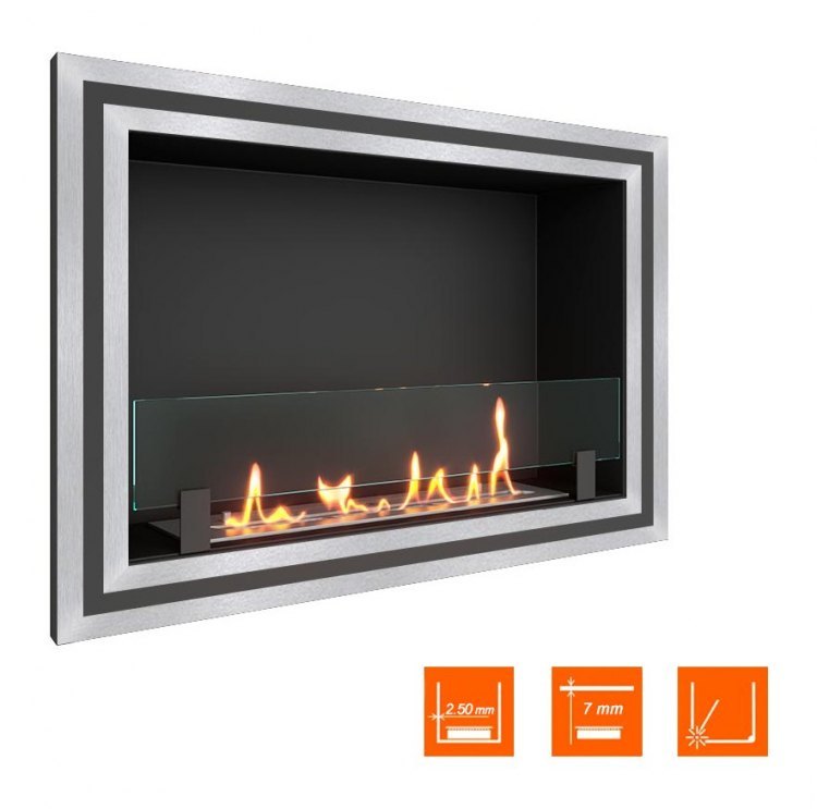 Биокамин в нишу SteelHeat ONE-D 800 (Стекло)