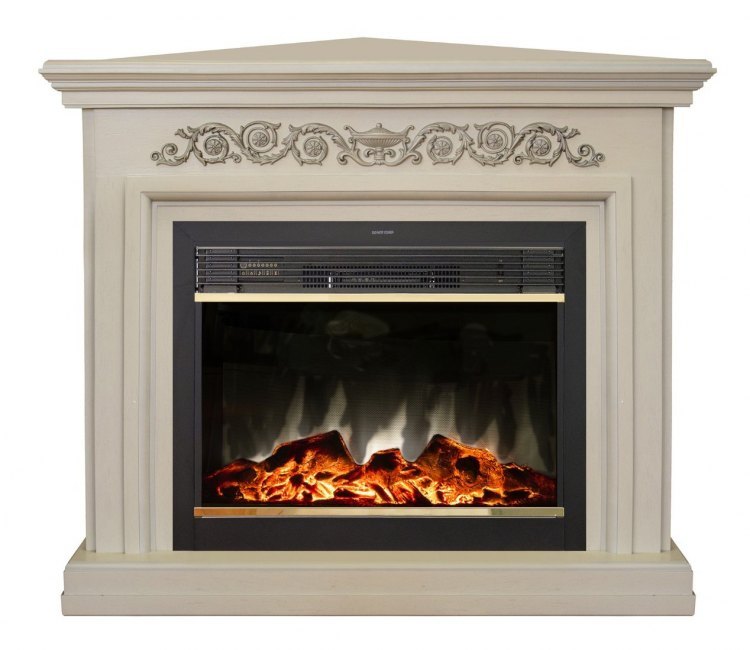 Электрокамин RealFlame Leticia (угловой) 26 WT с MoonBlaze Lux Bl S