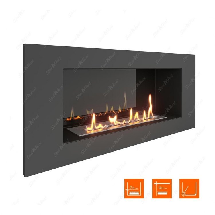 Биокамин в нишу SteelHeat LONG 900 Small (Стемалит)