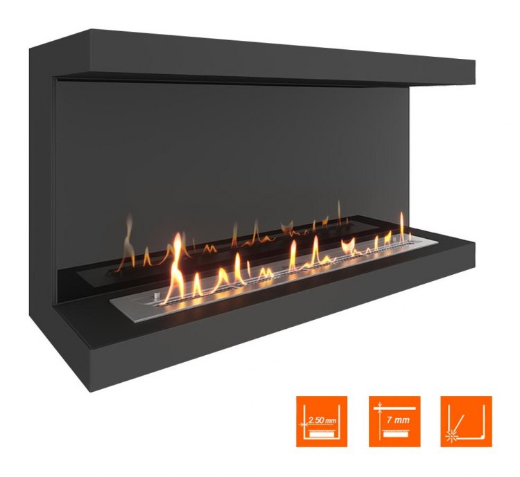 Биокамин фронтальный SteelHeat ONE 1000 (Стемалит)