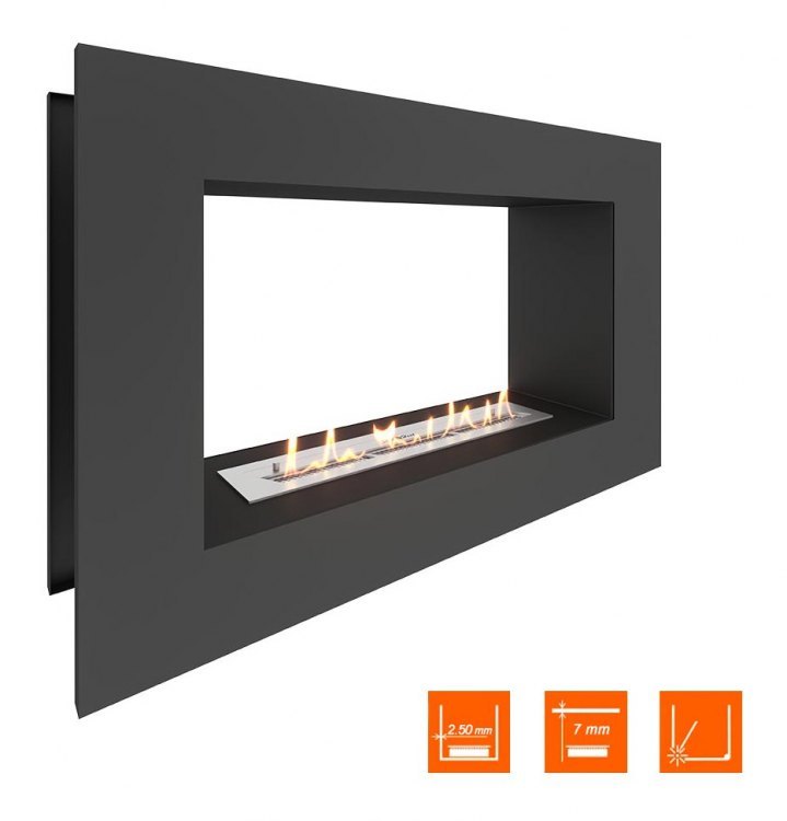 Биокамин сквозной SteelHeat GRAND 1000 (Стандарт)