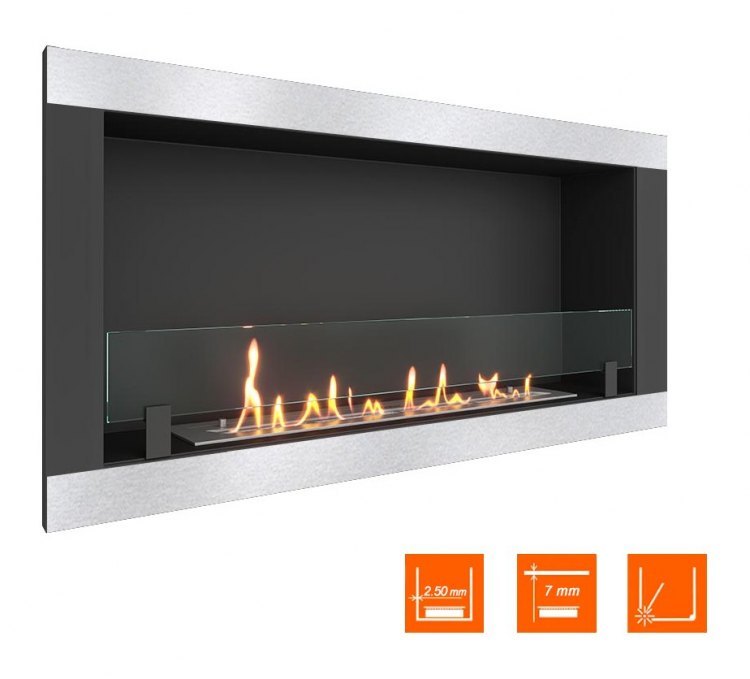 Биокамин в нишу SteelHeat ONE-H 1100 (Стекло)