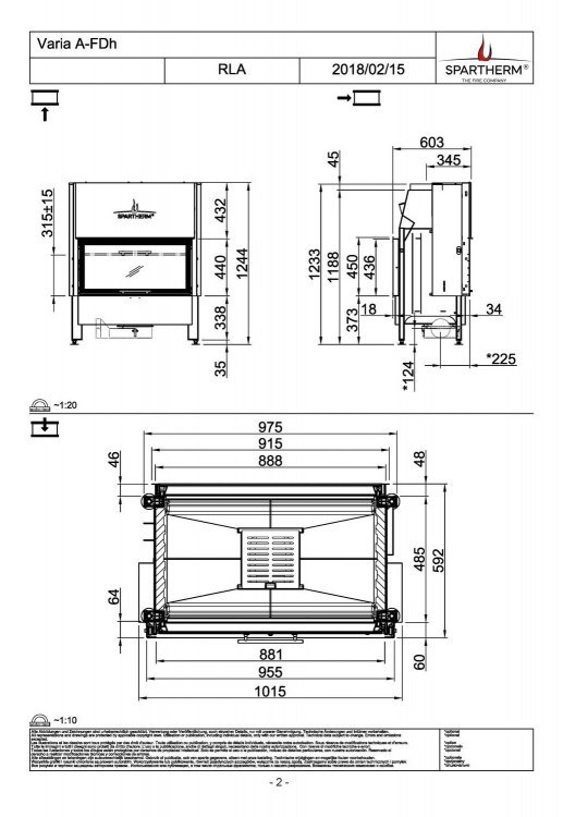 Каминная топка Spartherm Varia A-FDh 4S