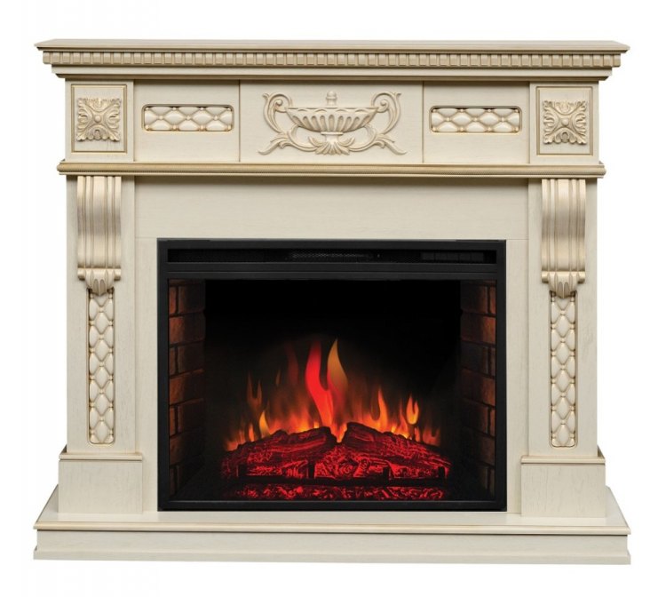 Электрокамин RealFlame Corsica Lux WT с Sparta 25,5 LED
