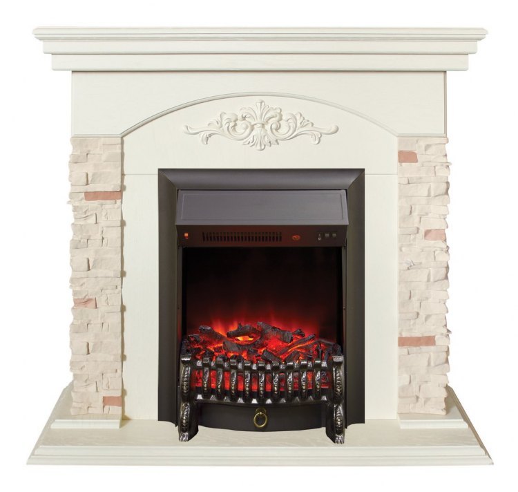 Электрокамин Neapolis WT с очагом Fobos Lux BL S