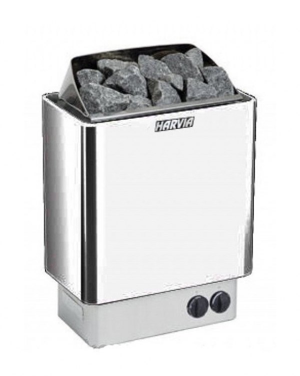 Электрическая печь для сауны Harvia Trendi KIP-90 Steel (встроенное управление)