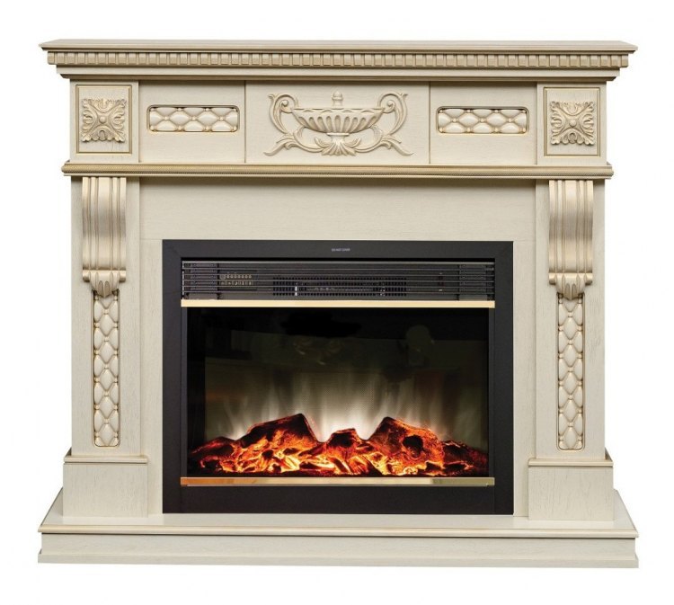 Электрокамин RealFlame Corsica Lux WT с Moonblaze LUX BR
