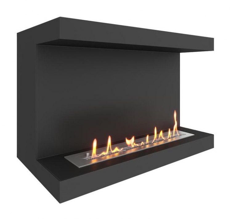 Биокамин фронтальный SteelHeat LONG 800 (Стандарт)