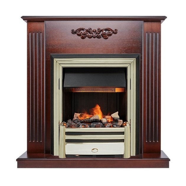 Каминокомплект Lumsden - Махагон коричневый антик с очагом Cavendish
