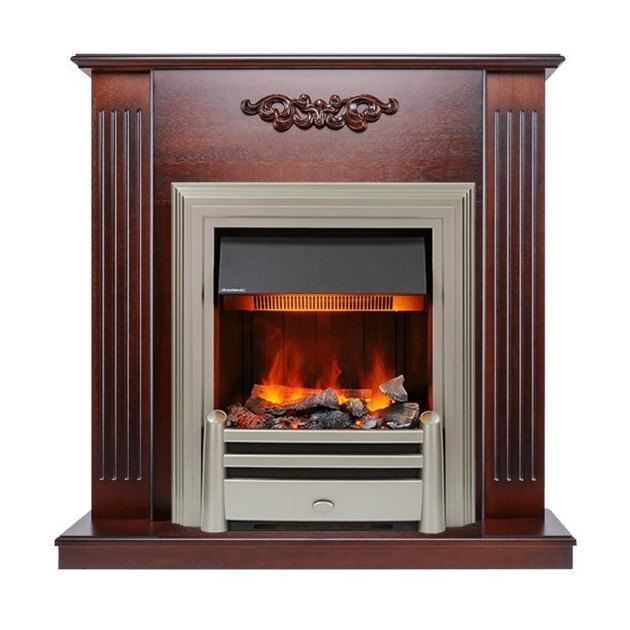 Каминокомплект Lumsden - Махагон коричневый антик с очагом Chesford