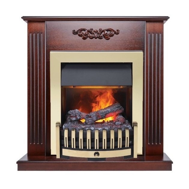 Каминокомплект Lumsden - Махагон коричневый антик с очагом Danville Brass FB2