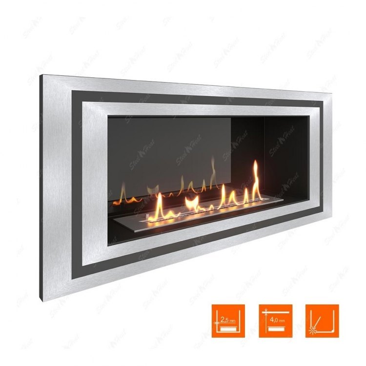 Биокамин в нишу SteelHeat LONG-D 1200 Small (Стемалит)