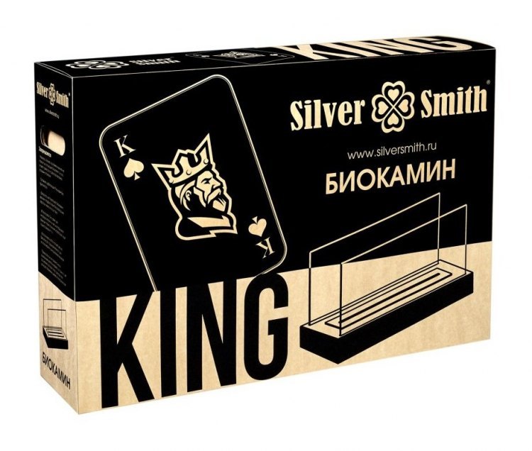 Биокамин Silver Smith King White