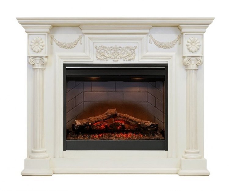 Каминокомплект London - Слоновая кость с очагом Symphony 26'' DF2608-INT