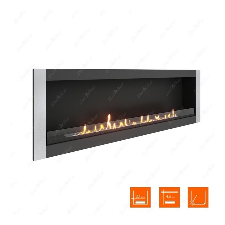 Биокамин в нишу SteelHeat ONE-V 1700 (Стекло)