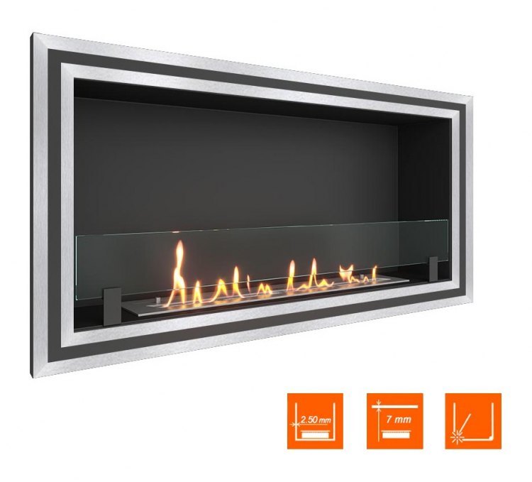 Биокамин в нишу SteelHeat ONE-D 1100 (Стекло)