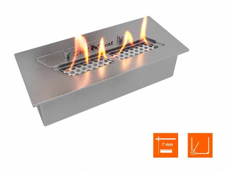 Настольный биокамин SteelHeat VERONA серый