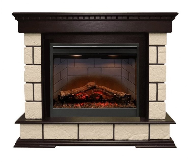 Каминокомплект Shateau Темный дуб / Шампань с очагом Symphony 26'' DF2608-INT