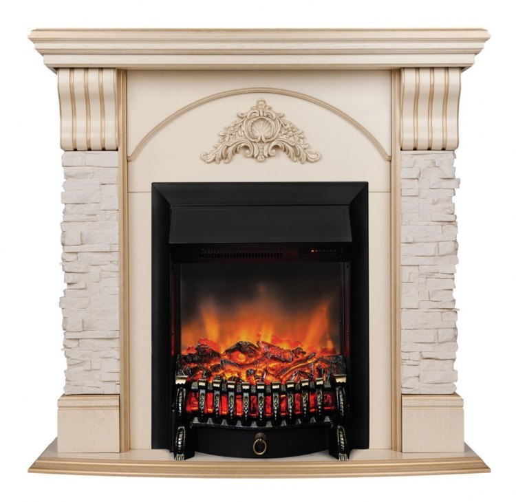 Электрокамин RealFlame Athena WT с Fobos Lux S BL