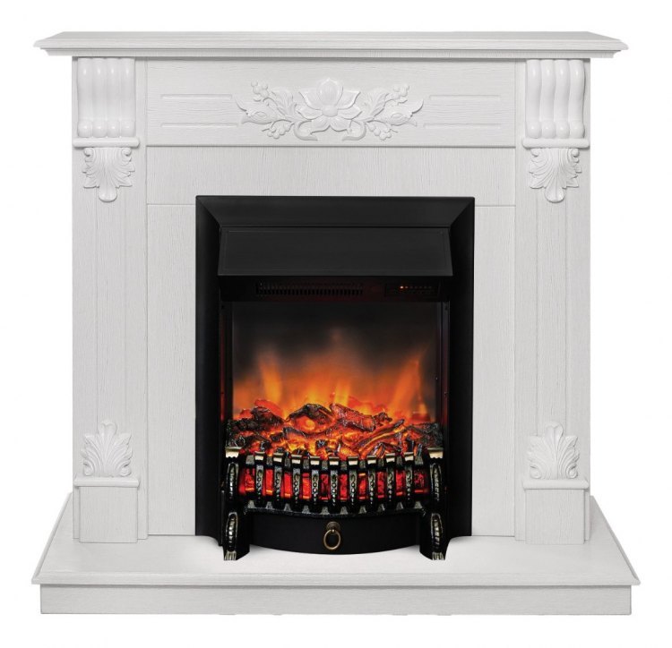 Электрокамин RealFlame Ottawa WT с Fobos Lux S BL