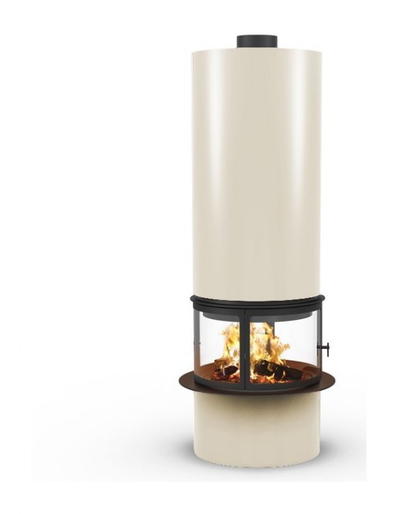 Камин DIAMANTE CENTRAL RAL, со стеклом (Traforart)