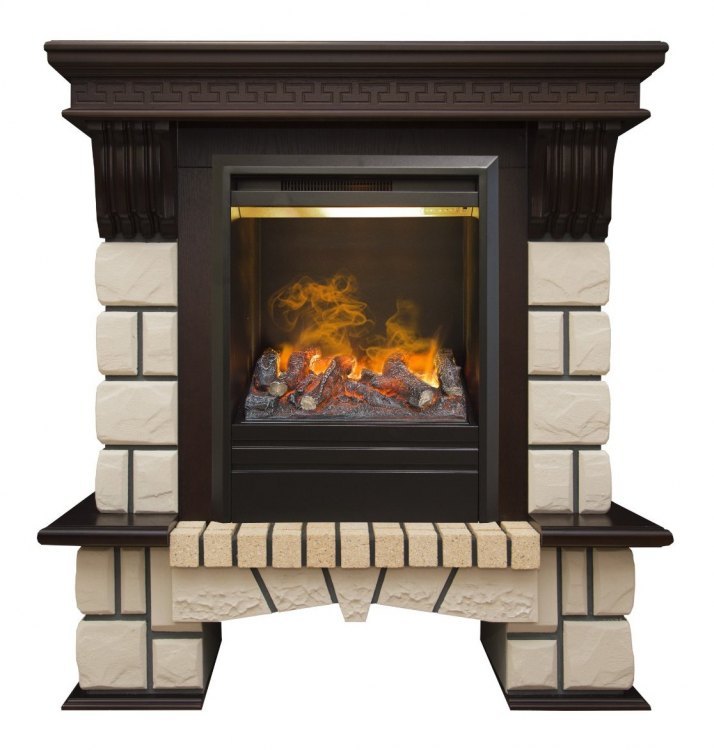 Электрокамин RealFlame Stone AO с Olympic 3D