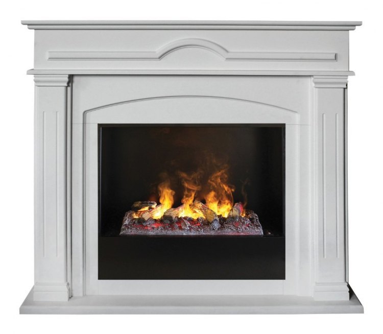 Электрокамин RealFlame Mirra 26 WT 3D Cassette 630 + Black вставка