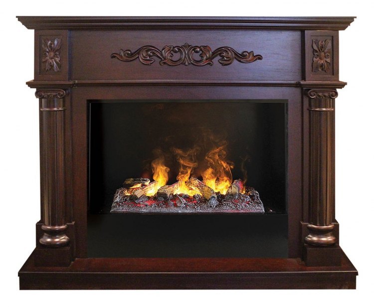 Электрокамин RealFlame Silvia 26 AO 3D Cassette 630 + Black вставка