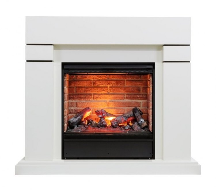 Каминокомплект Lindos - Алебастр с очагом Engine 56-600 BB