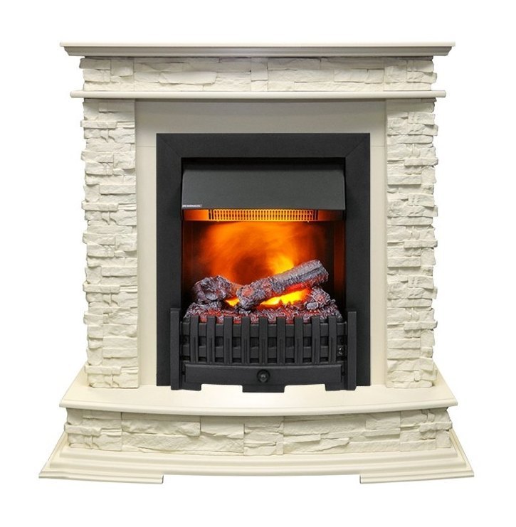 Каминокомплект Luzern - Слоновая кость с очагом Danville Black FB2