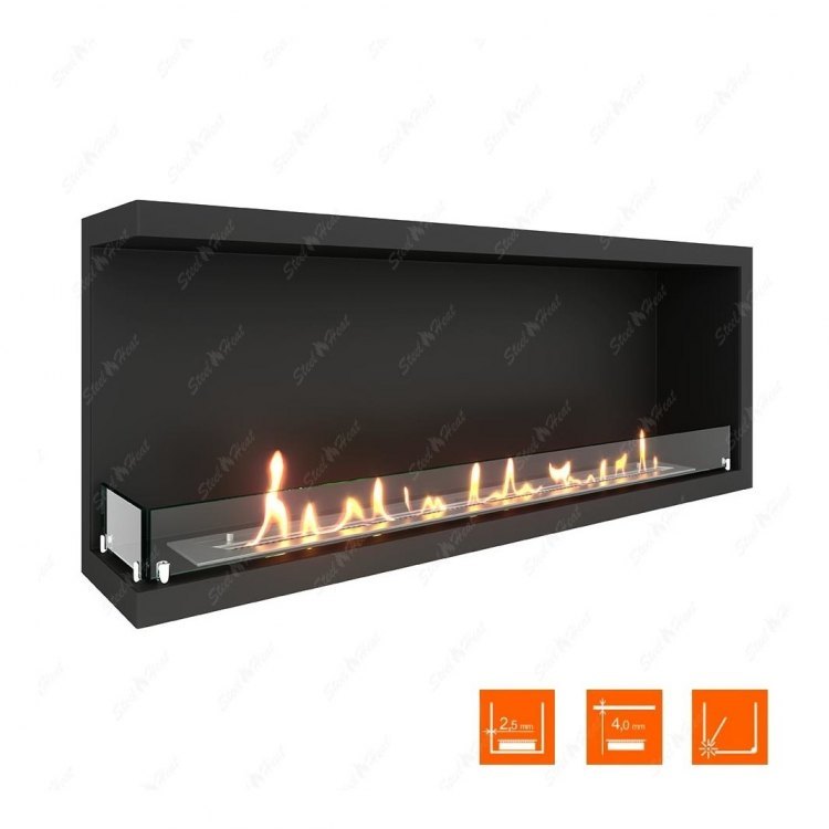 Биокамин угловой SteelHeat Leader 1200 левый (Стандарт)