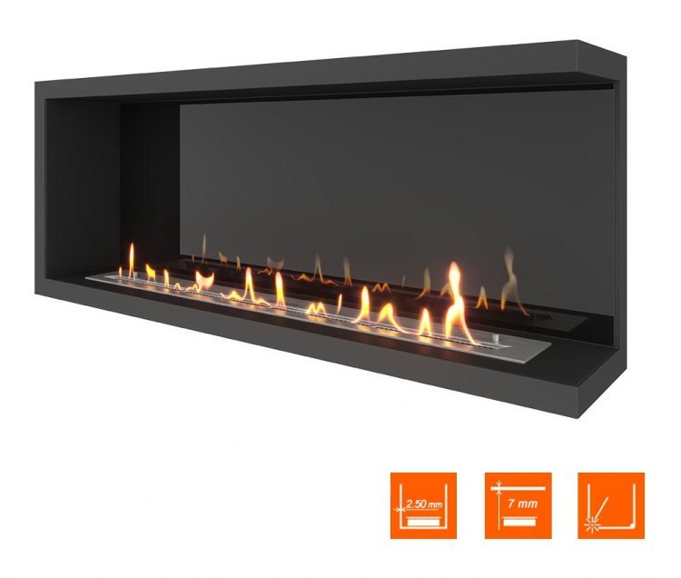 Биокамин угловой SteelHeat Leader 1200 правый (Стемалит)