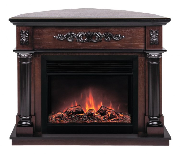 Электрокамин Silvia Corner 26 AO c очагом Moonblaze LUX S BL