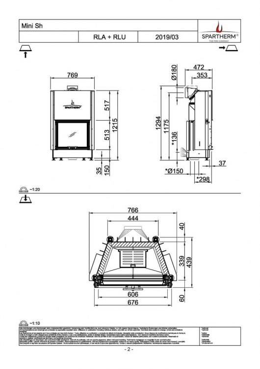 Каминная топка Spartherm Mini Sh 4S