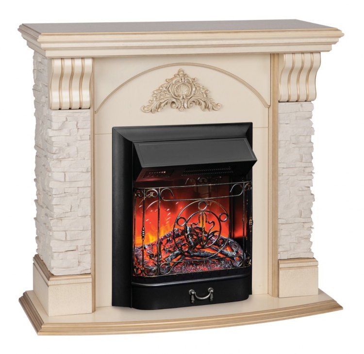 Электрокамин Athena WT с Majestic Lux BL