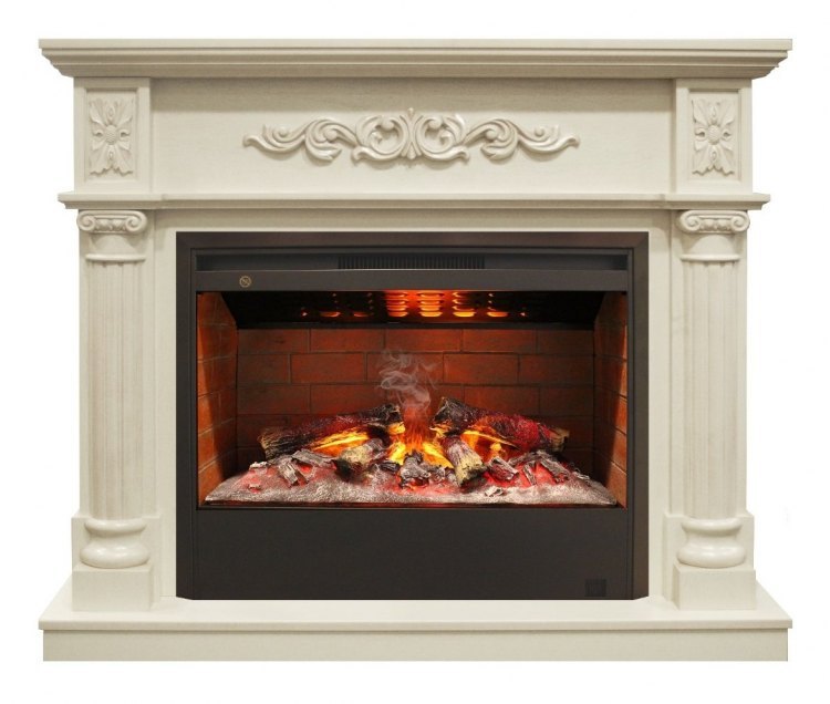 Электрокамин RealFlame Silvia 26 WT с Helios 26 3D