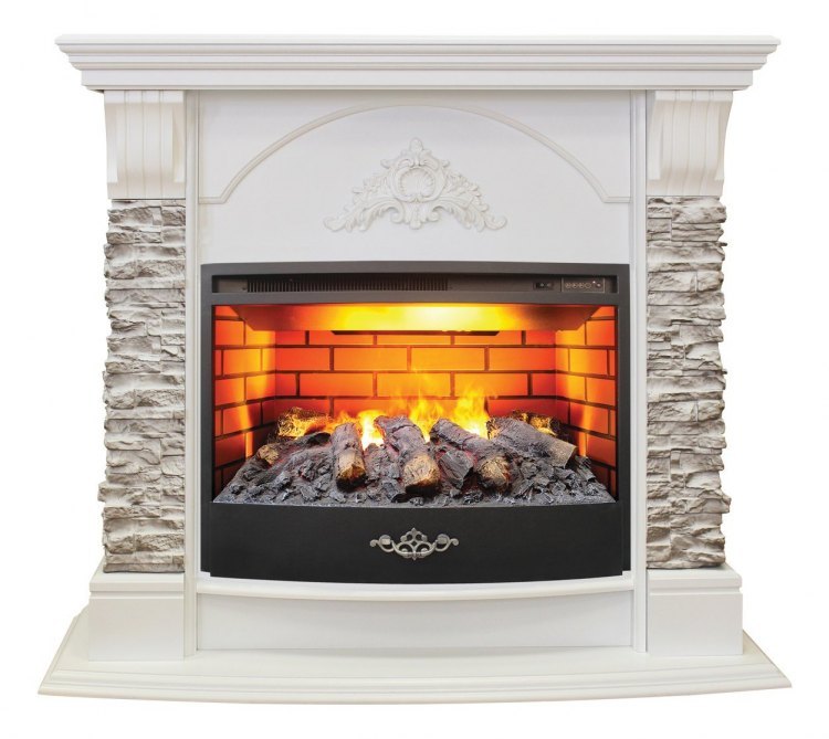 Электрокамин Athena GR 25,5 WT c очагом FireStar 25,5 3D