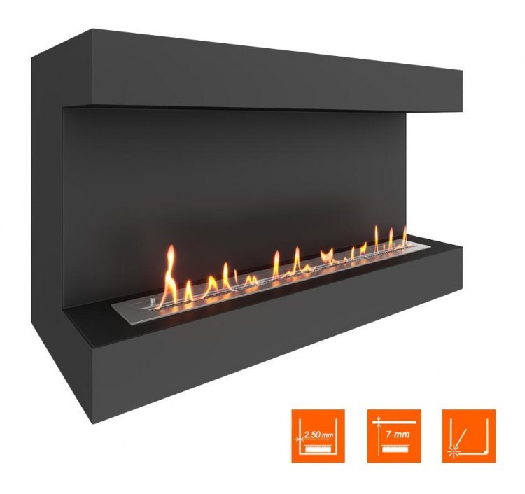 Биокамин фронтальный SteelHeat GRAND 1100 (Стандарт)