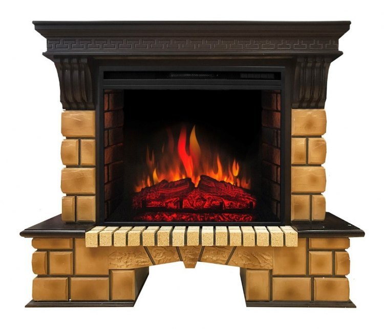 Электрокамин RealFlame Stone Brick 26 AO с Epsilon 26 S IR