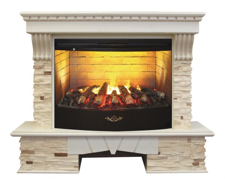 Электрокамин RealFlame Sorento 33 WT c FireStar 33 3D