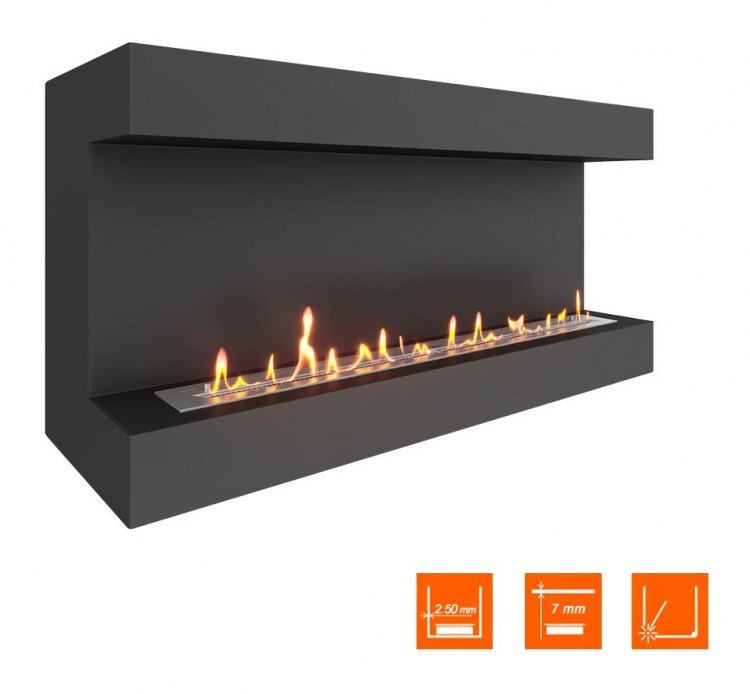 Биокамин фронтальный SteelHeat GRAND 1300 (Стандарт)