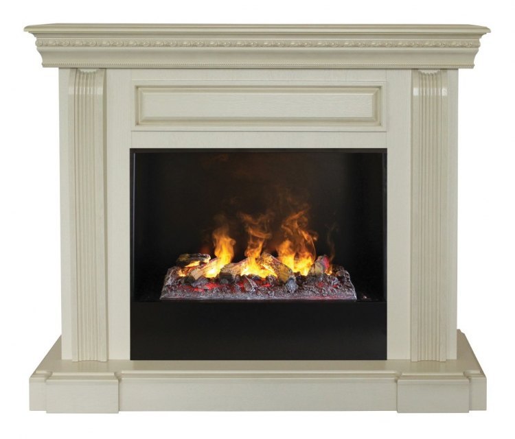 Электрокамин RealFlame Bogema 26 WT 3D Cassette 630 + Black вставка