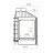 Каминная топка Liseo LCI 007 GFLR Flat top (два боковых стекла) (K7 RL)