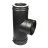 Тройник 90 градусов Schiedel Permeter 25 черный, D 150/200 мм