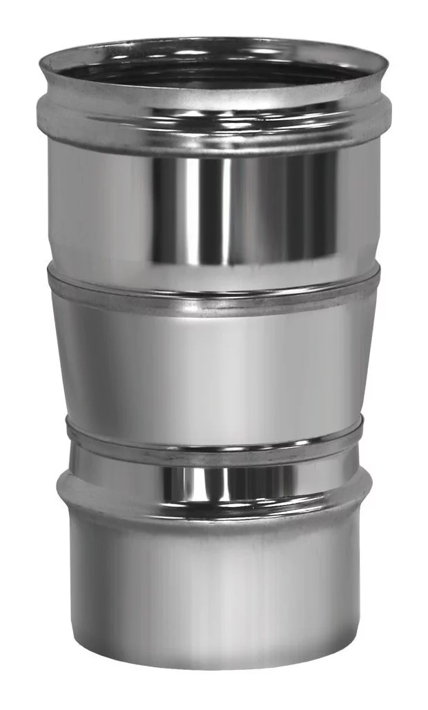Переходник с трубы на трубу D120/130, AISI 304 (Вулкан)