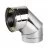 Отвод 90° D130/330, изоляция 100 мм, AISI 321/304 (Вулкан)
