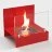 Биокамин Lux Fire Афиша M красный